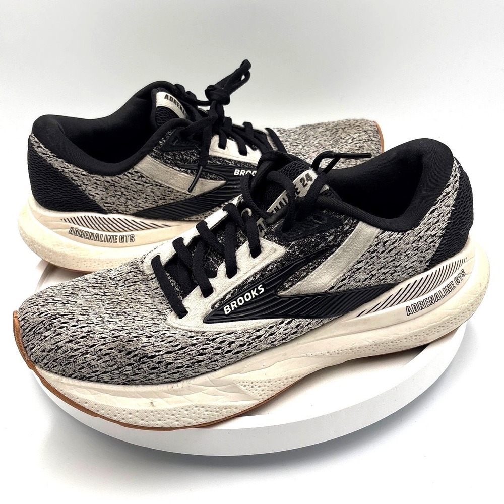 Brooks‎ Adrenaline GTS 24 Womens 8.5 Black White Running Shoes 1204261B132